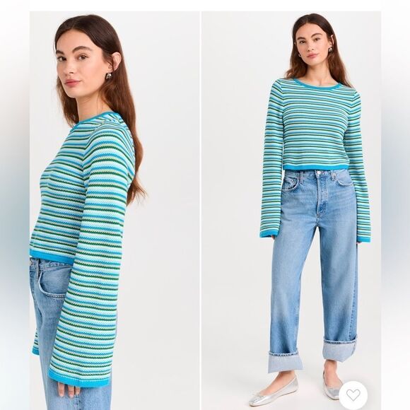 Figue Sweaters - $348 Figue Marley wide sleeve striped Sweater NWT XS